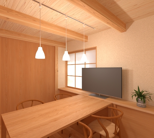 糸島モデルハウスの中の写真