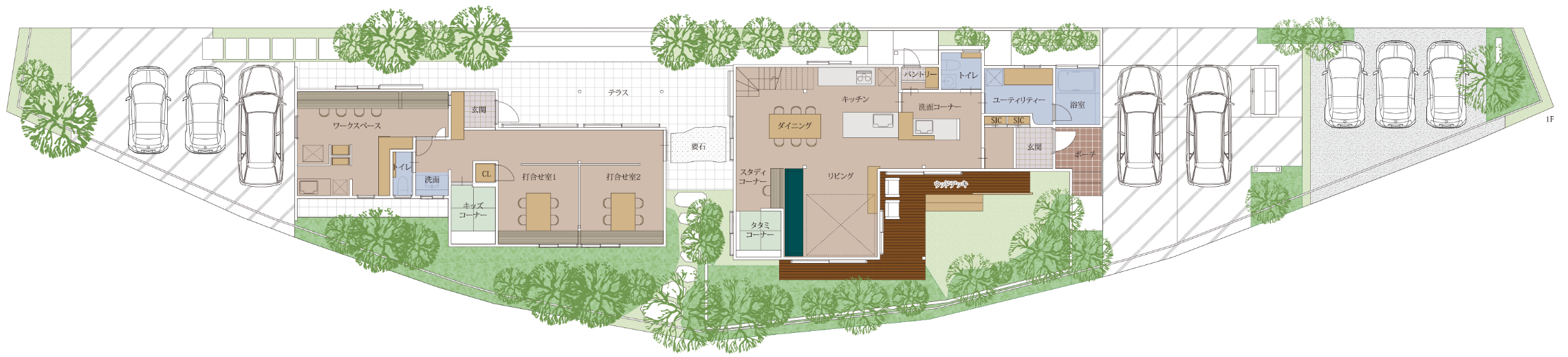 糸島モデルハウス フロアマップ