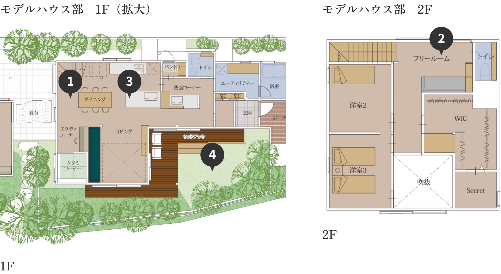 糸島モデルハウス フロアマップ