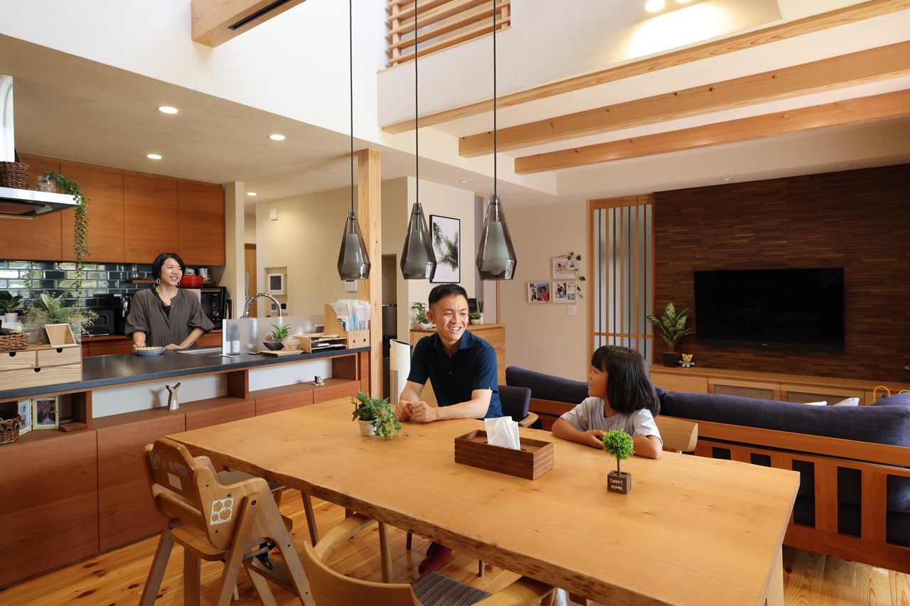 住み心地の良いインナーガレージのある家(山口県宇部市/トラッド)