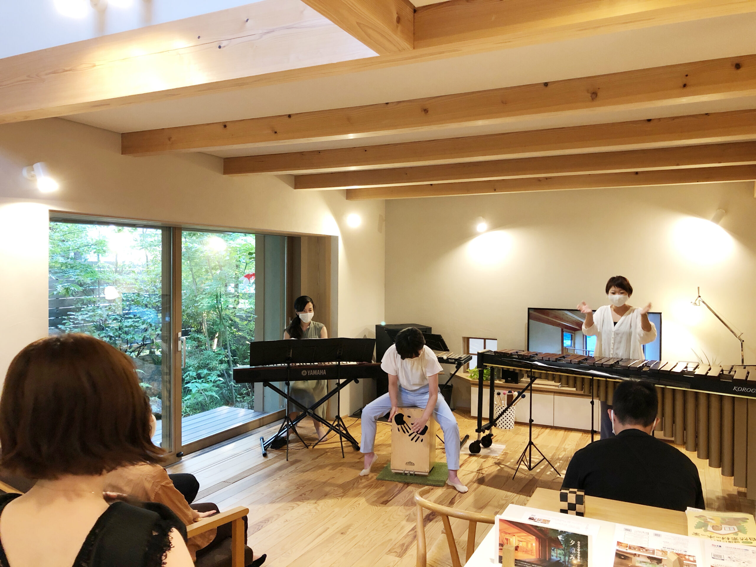 お花見ミニ演奏会 ＠周南展示場「爽の家」