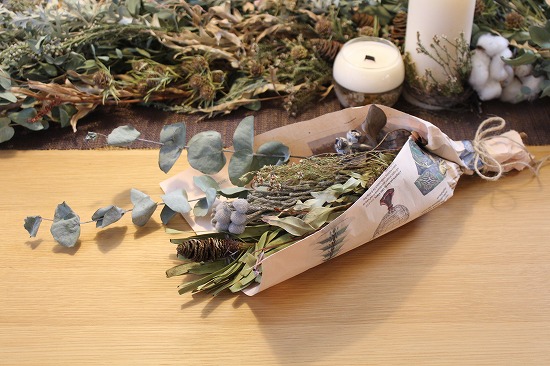 ドライフラワーの花束プレゼント ＠宇部展示場「fino」
