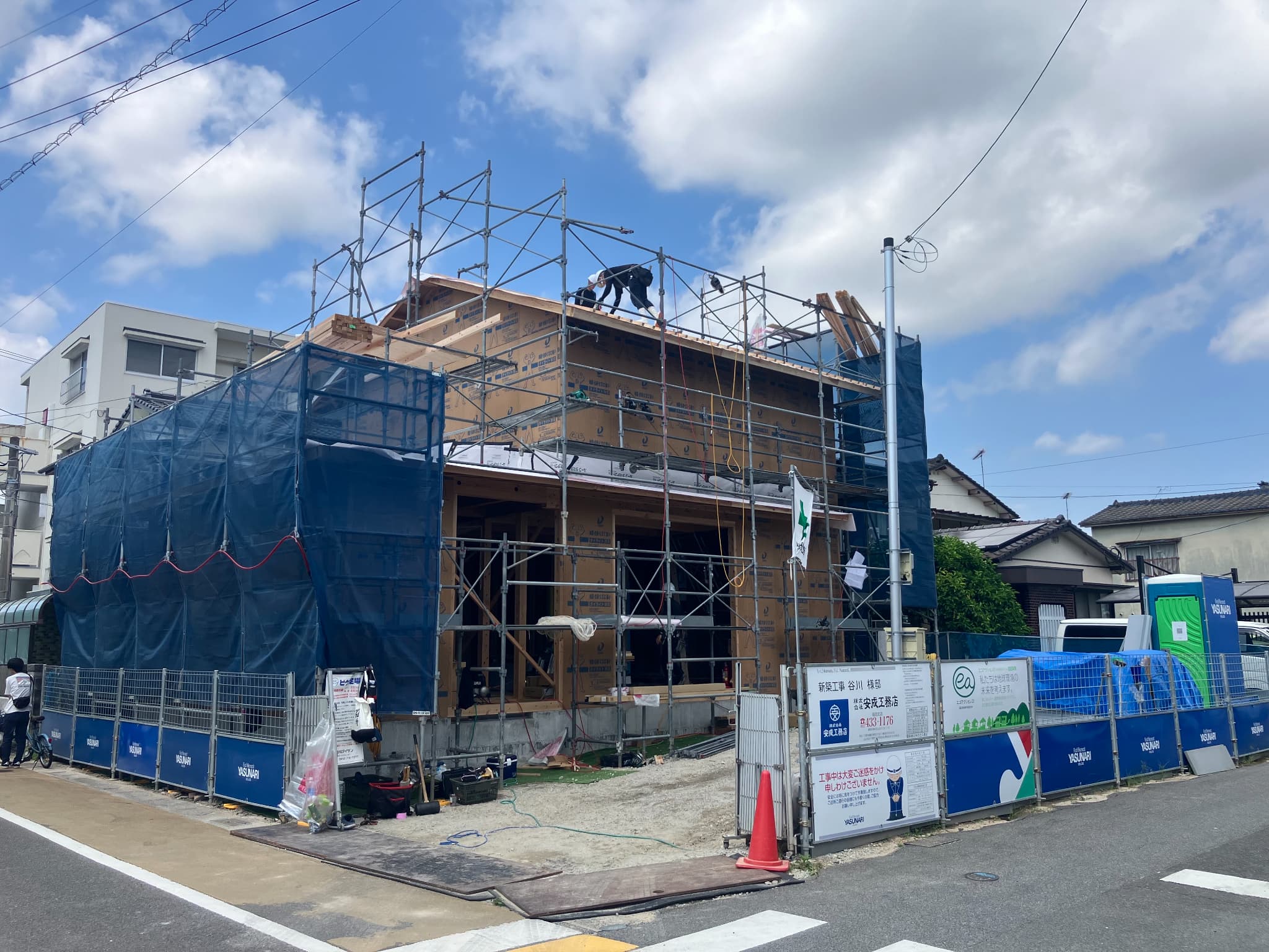 T様邸　(佐賀県佐賀市)　【木工事中】