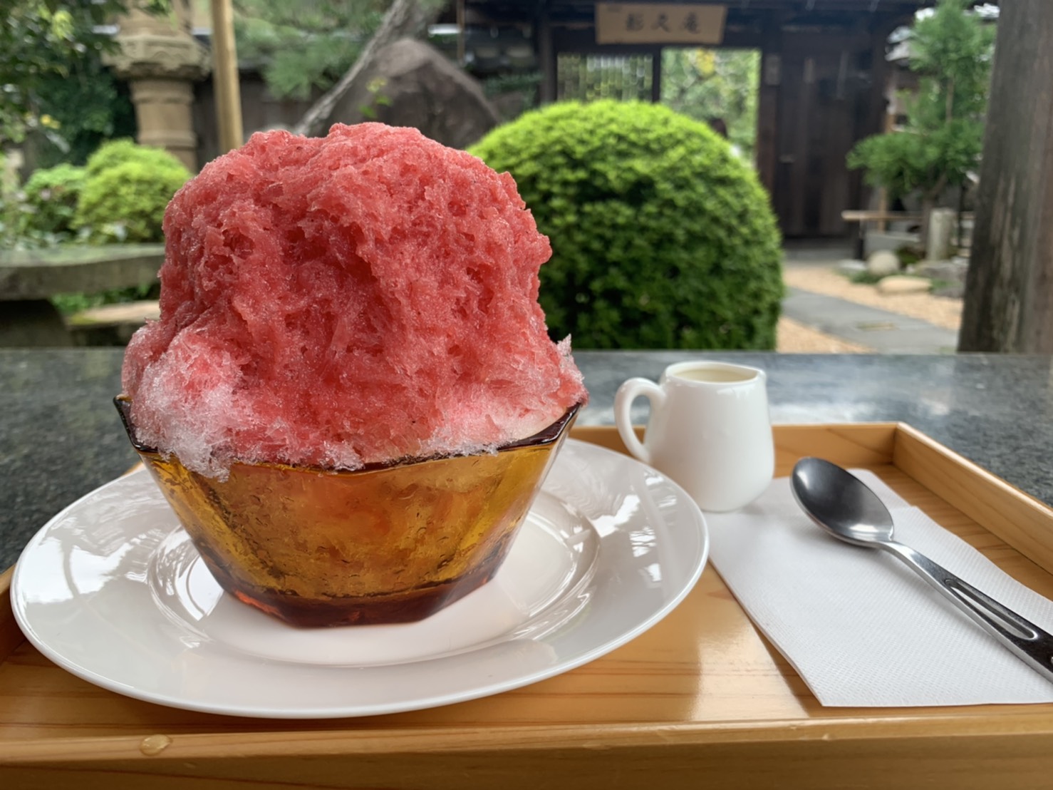 【山口】庭園でかき氷