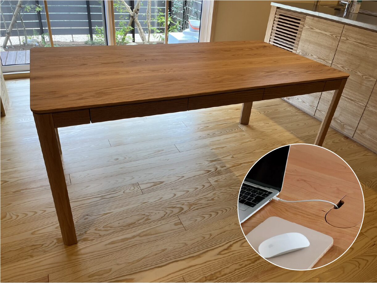 【山口・宇部】ミモザダイニングテーブル納品