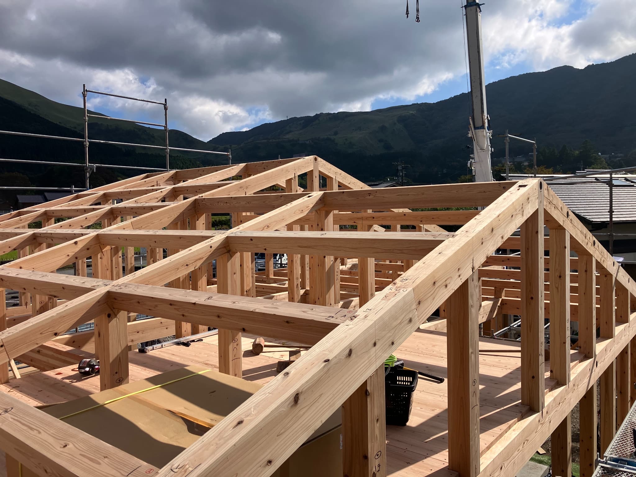 S様邸(大分県由布市)【木工事中】