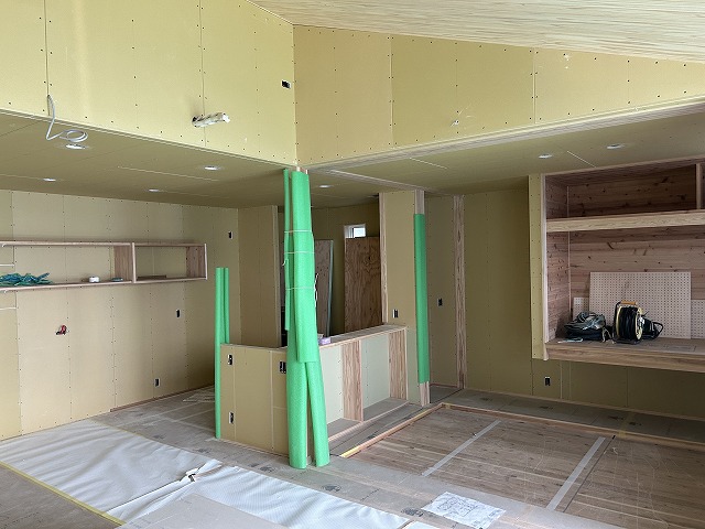 K様邸（周南市）【仕上げ工事中】