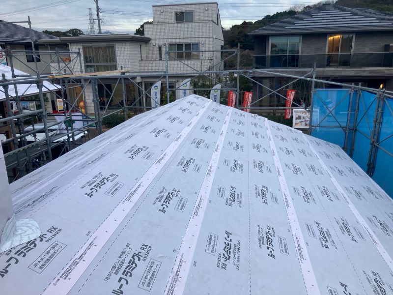 ひびきのモデルハウス(八幡西区)【木工事中】