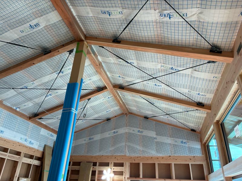 ひびきのモデルハウス(八幡西区)【木工事中】