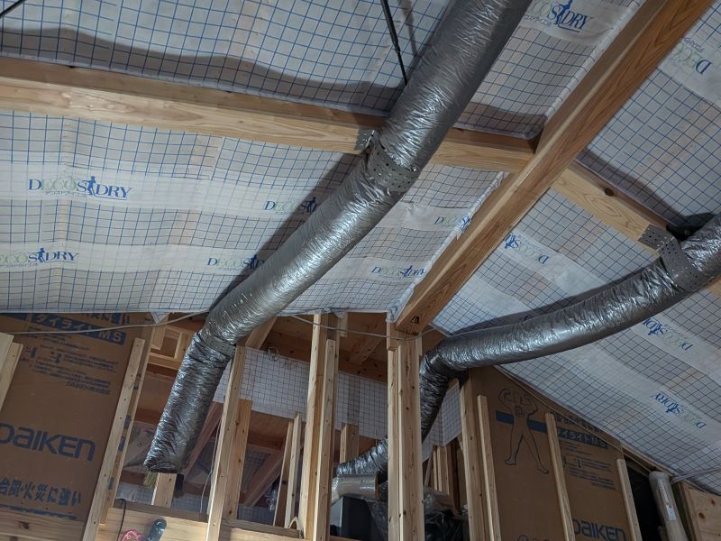 ひびきのモデルハウス(八幡西区)【木工事中】