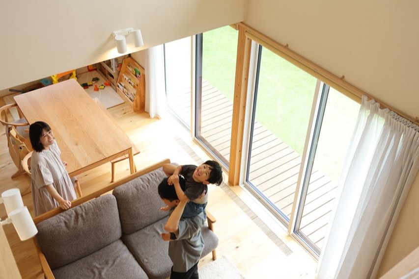 家族が集う、やさしい木の家