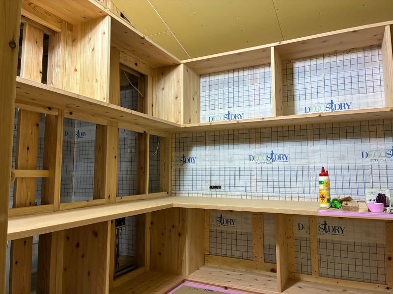 ひびきのモデルハウス(八幡西区)【木工事中】