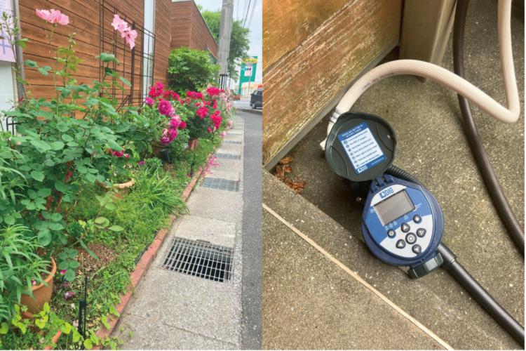 【下関】お花の自動散水設備設置